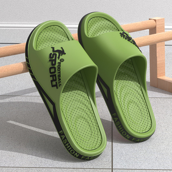 plus size papucsok férfi nyári divatos kimenő viselet beltéri háztartási kopásálló koreai stílusú egyszavas csúszásgátló sportpapucsok