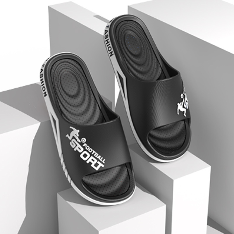 plus size papucsok férfi nyári divatos kimenő viselet beltéri háztartási kopásálló koreai stílusú egyszavas csúszásgátló sportpapucsok