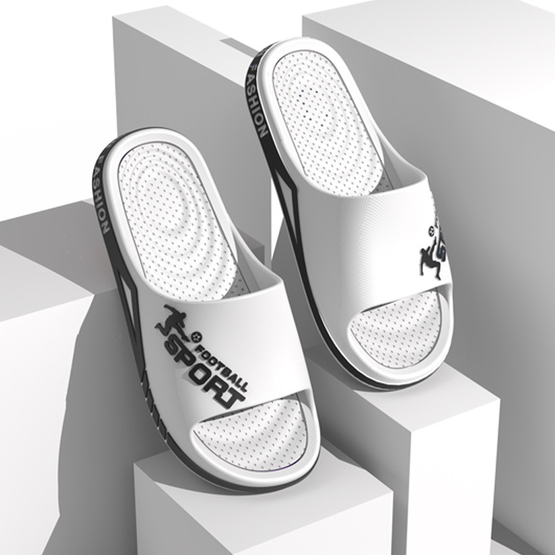 plus size papucsok férfi nyári divatos kimenő viselet beltéri háztartási kopásálló koreai stílusú egyszavas csúszásgátló sportpapucsok