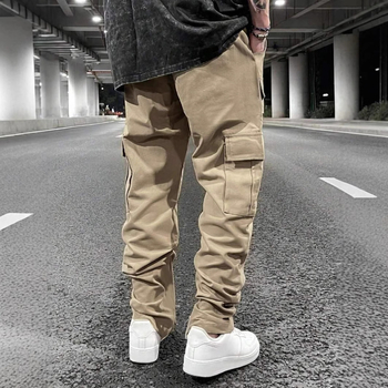 2025 Salopete Amazon transfrontaliere, pantaloni cu mai multe buzunare, pantaloni casual largi, pantaloni la modă de brand, salopete casual cu șnur