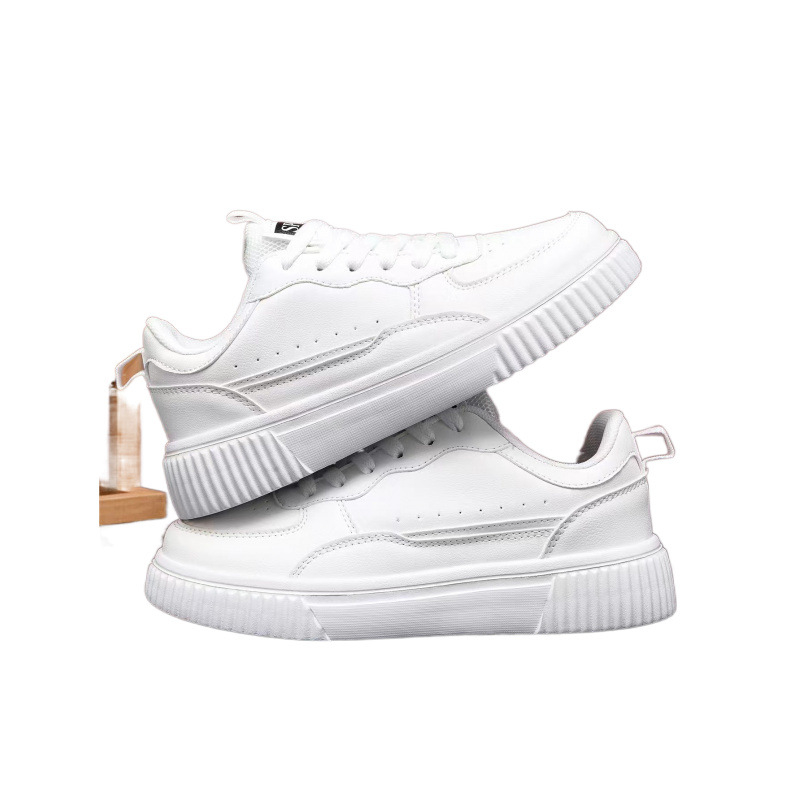 Határokon átnyúló új páros deszkás cipők lélegző, minden mérkőzéshez megfelelő fehér cipők férfi diákok koreai stílusú alkalmi cipő női platform deszkás cipők