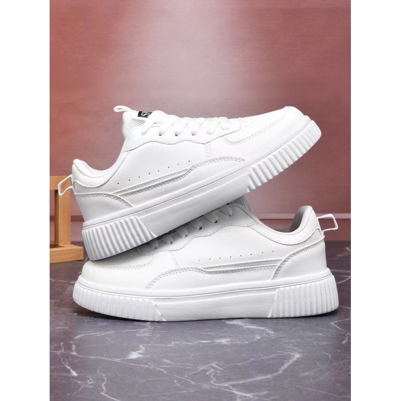 Határokon átnyúló új páros deszkás cipők lélegző, minden mérkőzéshez megfelelő fehér cipők férfi diákok koreai stílusú alkalmi cipő női platform deszkás cipők