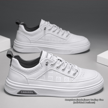 Ανδρικά Παπούτσια 2025 Νέα Ανδρικά Lazy Casual Παπούτσια Χωρίς Δαντέλα, Αθλητικά Παπούτσια για Εφήβους με Αυξημένη Μαλακή Σόλα, Λευκά Παπούτσια