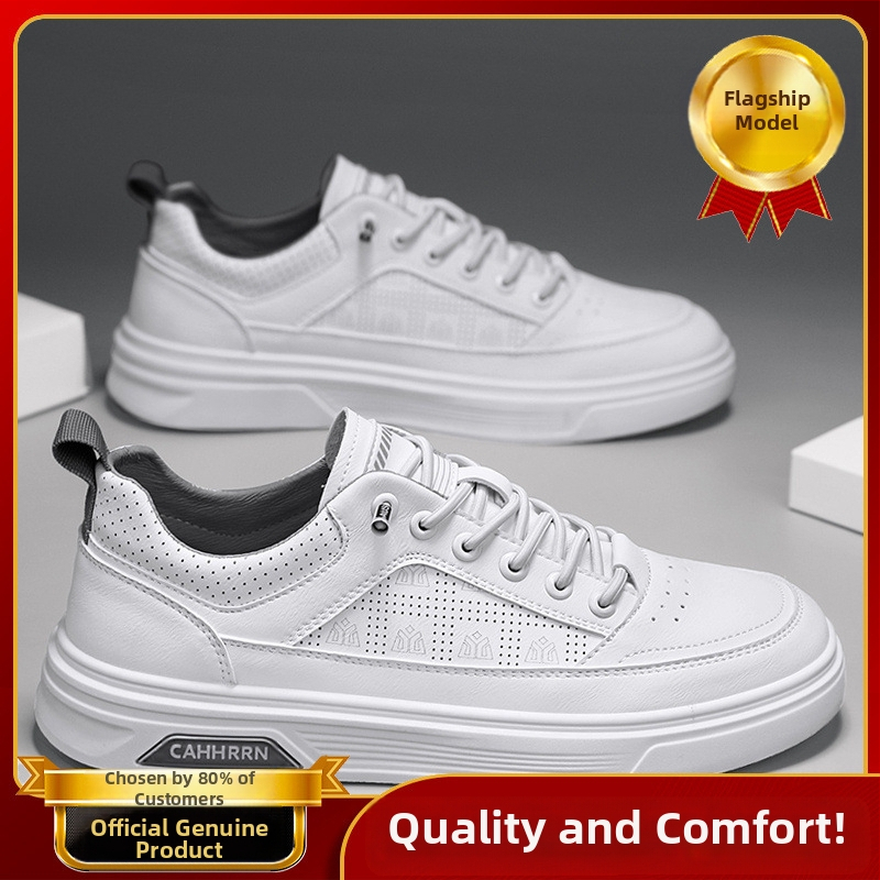 Férfi cipők 2025 Új férfi lusta fűzőmentes alkalmi deszkás cipő megnövelt puha talpú sportcipő tinédzser fehér cipő