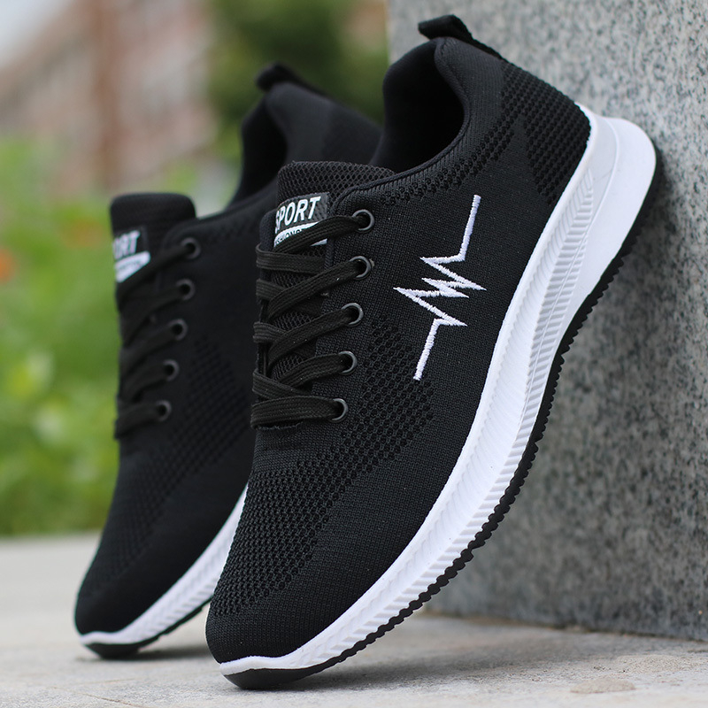 2025-ös férfi tavaszi cipő, új, lélegző, könnyű, szőtt hálós cipő, dezodoráló futócipő