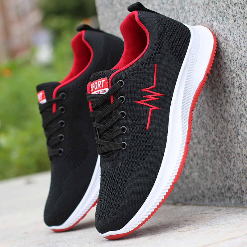 2025-ös férfi tavaszi cipő, új, lélegző, könnyű, szőtt hálós cipő, dezodoráló futócipő