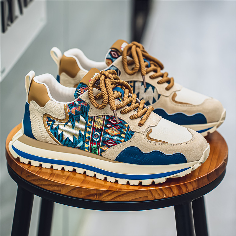 Trendi márka 2024 őszi új divatos, minden mérkőzésre alkalmas sport- és szabadidős cipő, kényelmes, vastag talpú, fokozott csúszásgátló, kopásálló, divatos cipő