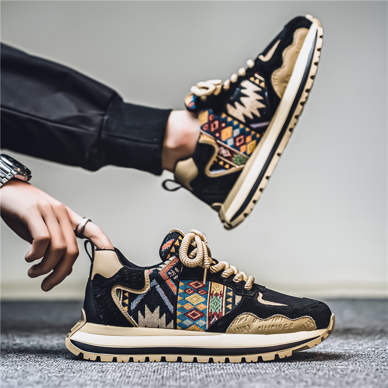 Trendi márka 2024 őszi új divatos, minden mérkőzésre alkalmas sport- és szabadidős cipő, kényelmes, vastag talpú, fokozott csúszásgátló, kopásálló, divatos cipő