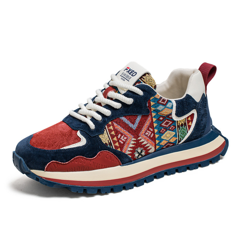 Trendi márka 2024 őszi új divatos, minden mérkőzésre alkalmas sport- és szabadidős cipő, kényelmes, vastag talpú, fokozott csúszásgátló, kopásálló, divatos cipő