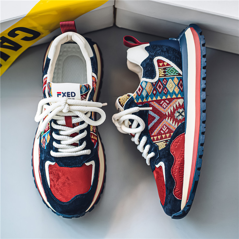 Trendi márka 2024 őszi új divatos, minden mérkőzésre alkalmas sport- és szabadidős cipő, kényelmes, vastag talpú, fokozott csúszásgátló, kopásálló, divatos cipő