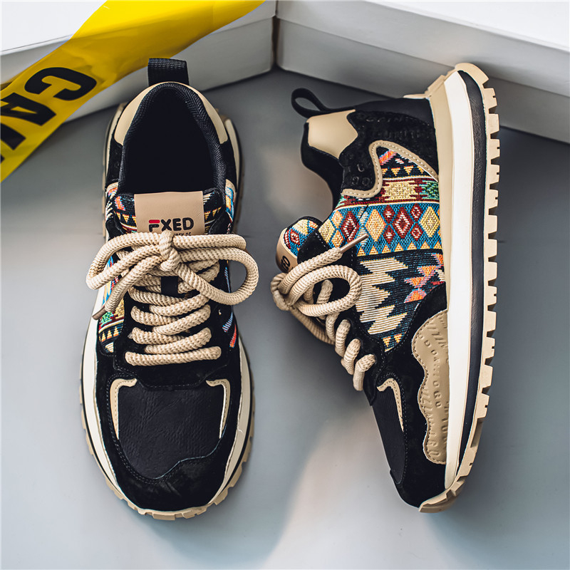 Trendi márka 2024 őszi új divatos, minden mérkőzésre alkalmas sport- és szabadidős cipő, kényelmes, vastag talpú, fokozott csúszásgátló, kopásálló, divatos cipő