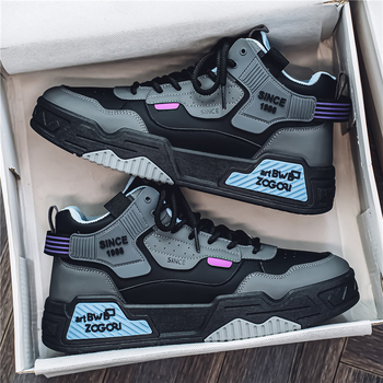 Υψηλά ανδρικά παπούτσια χειμωνιάτικης εξειδίκευσης Joker casual παπούτσια για νέους φοιτητές αθλητικά με χοντρή σόλα Xu Heng 6 σεζόν