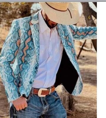 2023 Европейски и американски трансграничен независим мъжки тънък ежедневен костюм