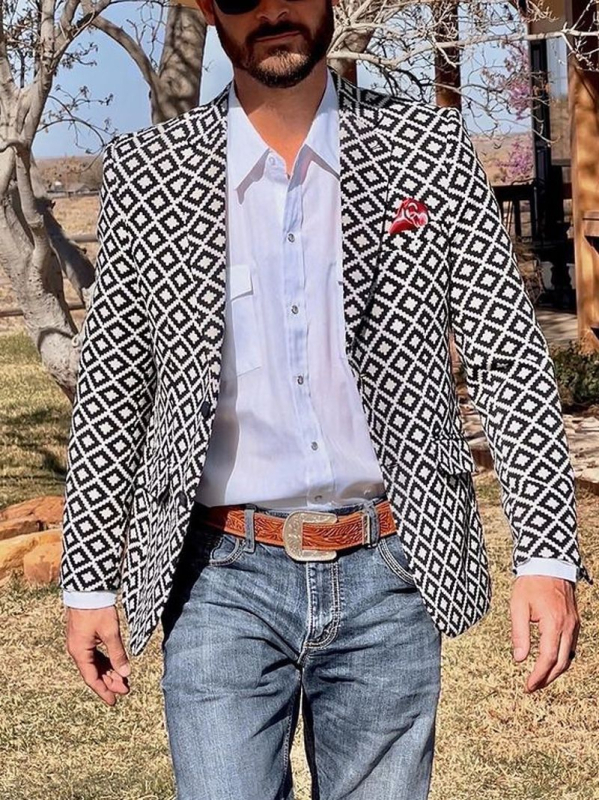 2023 Европейски и американски трансграничен независим мъжки тънък ежедневен костюм