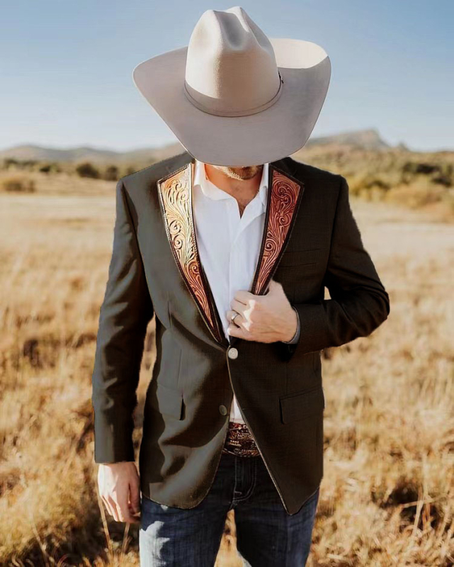 2023 Европейски и американски трансграничен независим мъжки тънък ежедневен костюм