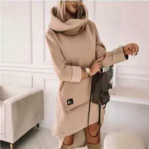 Нов европейски и американски износ Aliexpress Amazon горещо продаван суитшърт с качулка и средна дължина