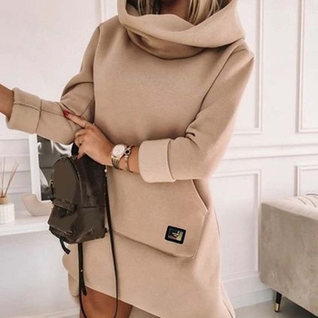 Hanorac cu glugă de lungime medie, cu guler înalt, de vânzare cu amănuntul, export european și american, Aliexpress, Amazon