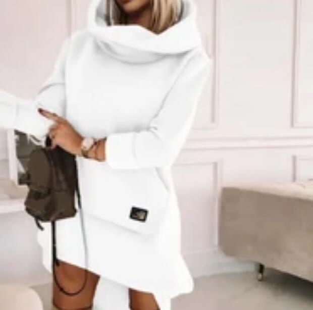 Hanorac cu glugă de lungime medie, cu guler înalt, de vânzare cu amănuntul, export european și american, Aliexpress, Amazon