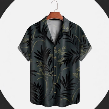 2025 Διασυνοριακό Εξωτερικό Εμπόριο Καλοκαιρινό Νέο 3D Ψηφιακή Εκτύπωση Ανδρικό Casual Κοντομάνικο Πουκάμισο