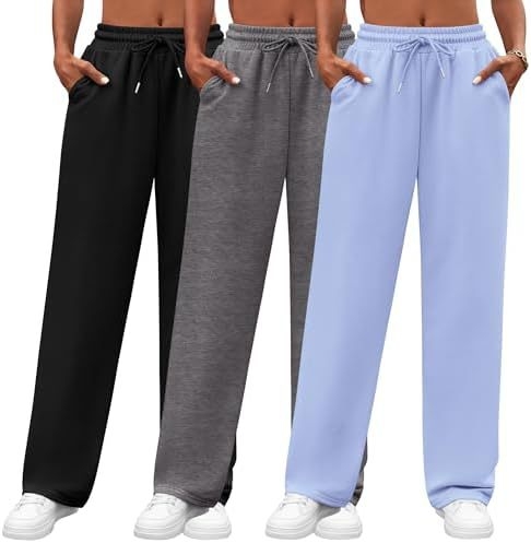 Határokon átnyúló Amazon 2025 európai és amerikai divatos jóganadrág új, egyszínű, lezser, laza polár, magas derekú, hosszú melegítőnadrág