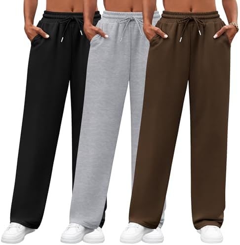 Határokon átnyúló Amazon 2025 európai és amerikai divatos jóganadrág új, egyszínű, lezser, laza polár, magas derekú, hosszú melegítőnadrág