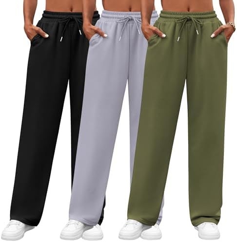 Határokon átnyúló Amazon 2025 európai és amerikai divatos jóganadrág új, egyszínű, lezser, laza polár, magas derekú, hosszú melegítőnadrág