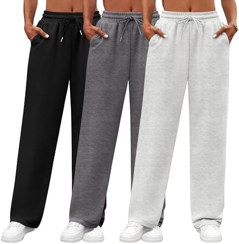 Határokon átnyúló Amazon 2025 európai és amerikai divatos jóganadrág új, egyszínű, lezser, laza polár, magas derekú, hosszú melegítőnadrág