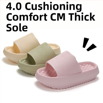 4 cm vastag aljú bebújós papucs, női, határokon átnyúló, exkluzív, puha aljú, EVA, plus size papucs, otthoni pároknak való szandál, nagykereskedelem