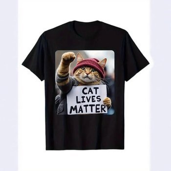 200g-os rövid ujjú, kerek nyakú póló, éjszakai égbolttal, csillagokkal, Van Gogh macskamintával, logóval ellátható