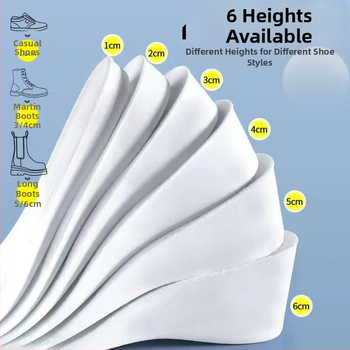 Nähtamatud kõrgust suurendavad sisetallad spordile pikaajalise toimega higi imavad sisemised kõrgust suurendavad deodorandid naistele, mis ei väsi jalad kokku, ei vaju kokku meeste jalanõud sisemised kõrgust suurendavad