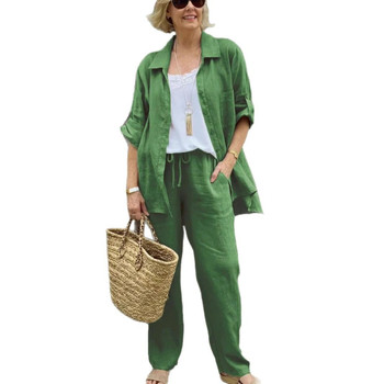 Zahraničný obchod Nový dámsky košeľový oblek 2024 Ležérny mestský oblek Nezávislá stanica Dámske oblečenie Aliexpress Amazon