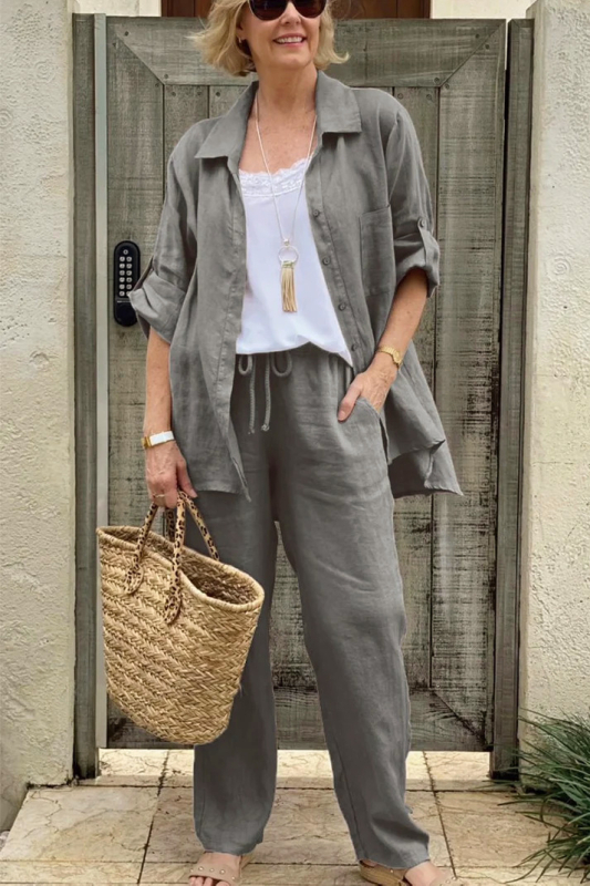 Zahraničný obchod Nový dámsky košeľový oblek 2024 Ležérny mestský oblek Nezávislá stanica Dámske oblečenie Aliexpress Amazon