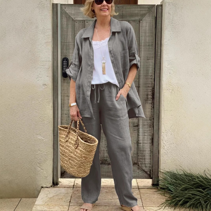 Zahraničný obchod Nový dámsky košeľový oblek 2024 Ležérny mestský oblek Nezávislá stanica Dámske oblečenie Aliexpress Amazon