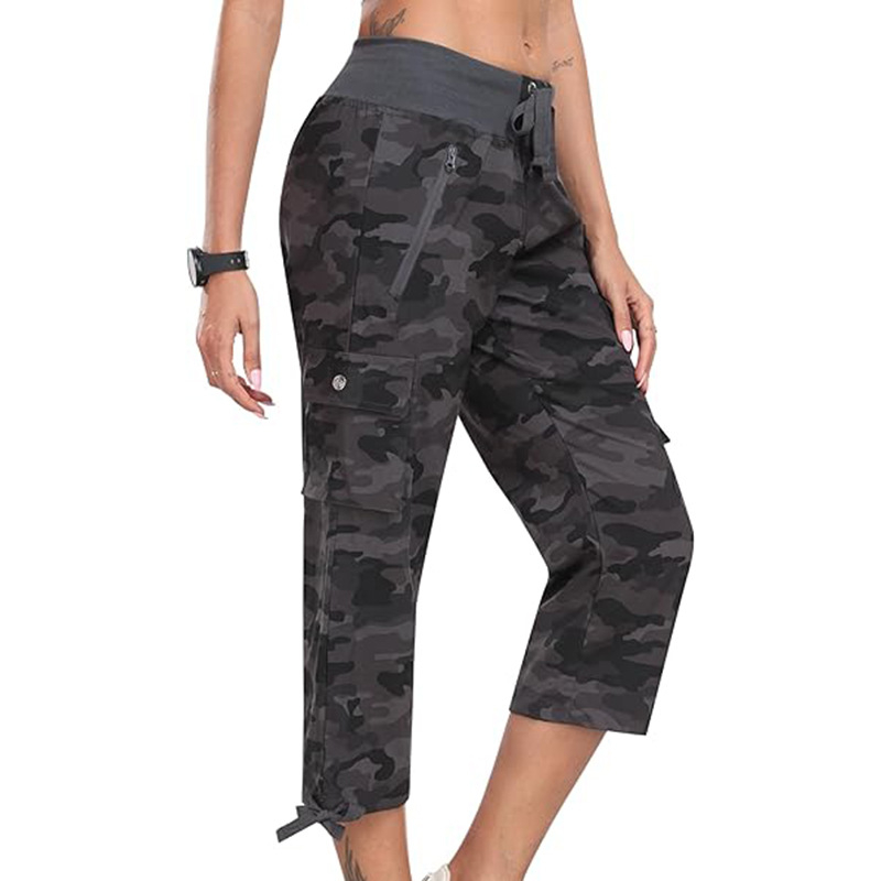 Európai és amerikai női cargo nadrágok Laza, hétköznapi hegymászó nadrágok Könnyű utazó női nyári nadrágok Amazon