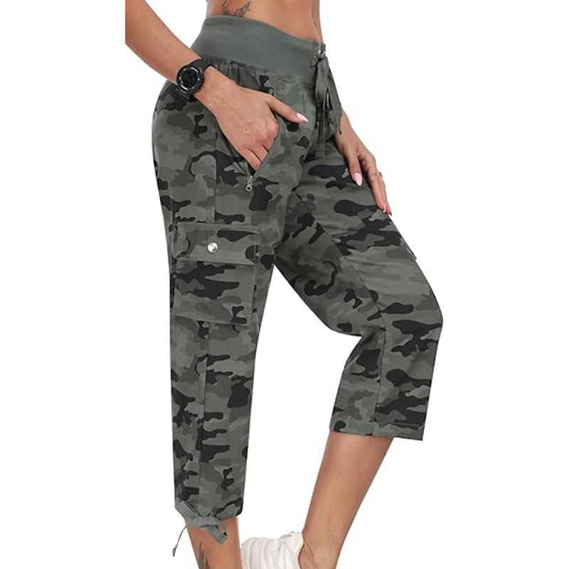 Európai és amerikai női cargo nadrágok Laza, hétköznapi hegymászó nadrágok Könnyű utazó női nyári nadrágok Amazon