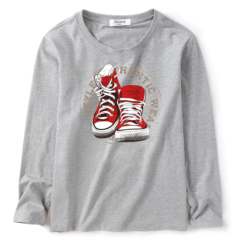 Есенна тениска за пухкави момчета с дълъг ръкав, голям размер, свободно детско облекло, дълга тениска, пуловер, базова риза за пухкави момчета