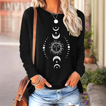 Rózsaszín szerelmeslevél ajaknyomatos hosszú ujjú női póló