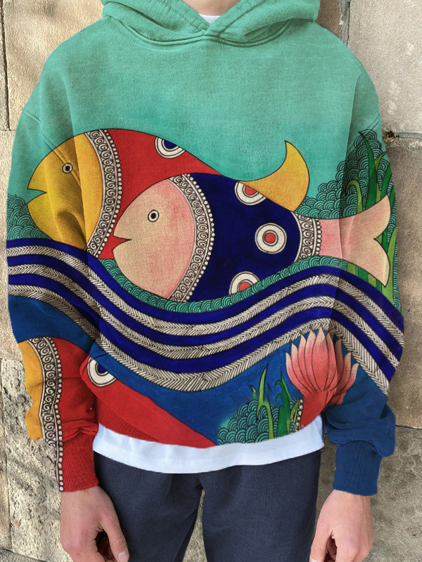 Amazon Európa és Amerika Közvetlen Értékesítés Wei Yi Fun Frog Art Kreatív 3D Nyomtatású Férfi Kapucnis Kabát Alkalmi Korcsökkentés