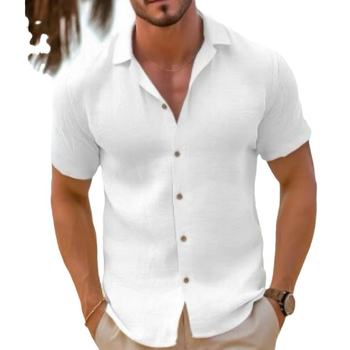 2024 m. tarpvalstybinis naujas vyriškas trumpų rankovių paplūdimio marškinėliai su atvartu, imitacinė medvilnė, populiaraus modelio...