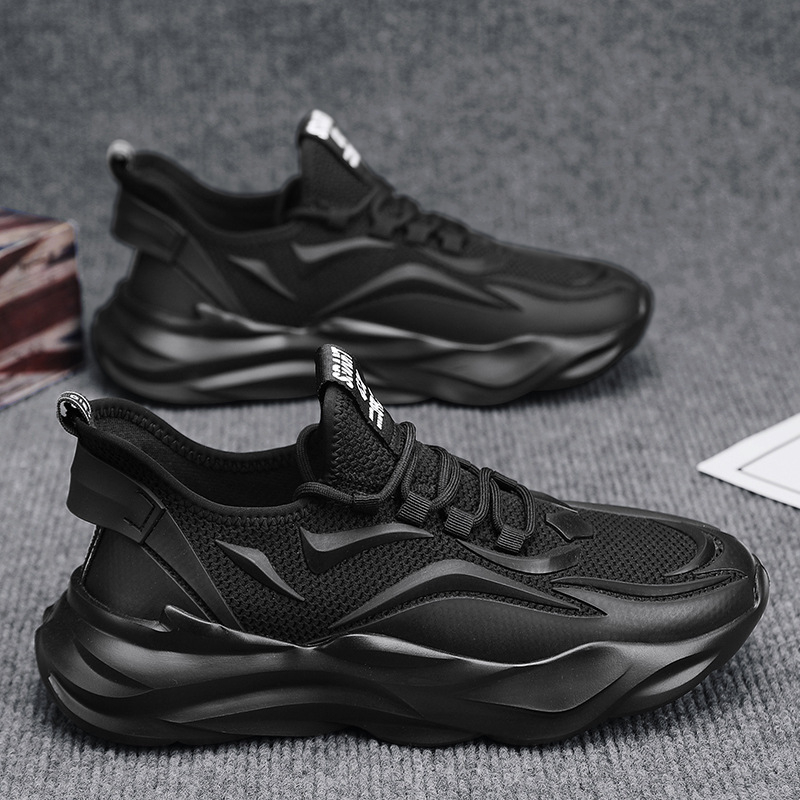 Gyári futó sport bőr Sense Internet Celebrity Tide márka Emelkedett Torre cipő Férfi őszi vastag talpú alkalmi minden mérkőzéshez