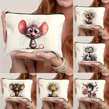 Tarpvalstybiniai sprogimai moterims, makiažo krepšys, kelioninis daiktų laikymo krepšys, laiškų krepšys geriems draugams, galintis atspausdinti logotipą