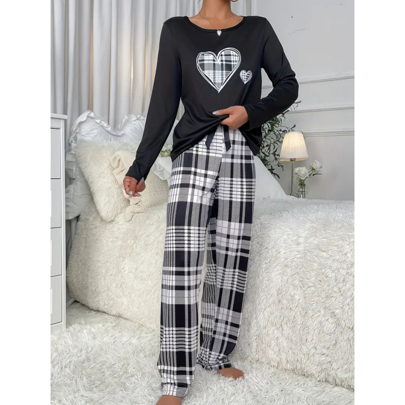 Határokon átnyúló alkalmi szerelem leopárd pizsama öltöny európai és amerikai kényelmes laza hosszú ujjú női otthoni ruha öltöny hétköznapi