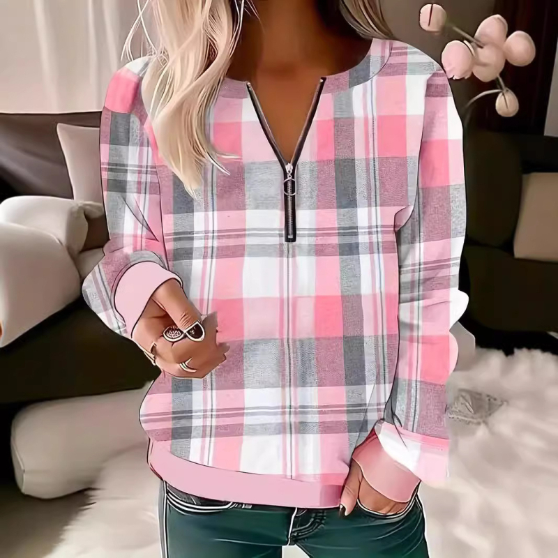 Dámske jesenné a zimné módne tričko s dlhým rukávom, okrúhlym výstrihom a 3D potlačou, dizajnové sense, WF5