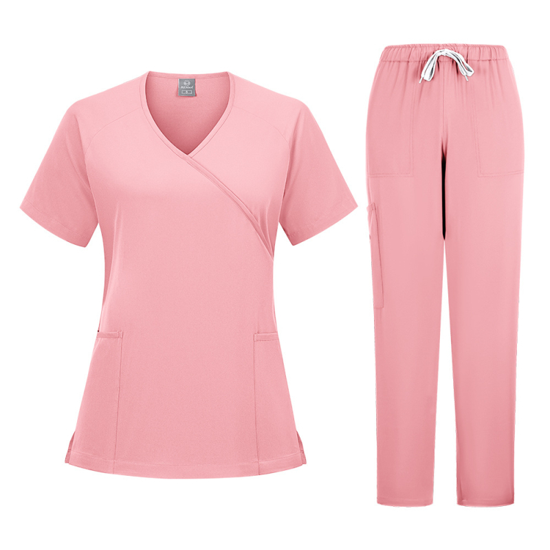 Operatsioonitoa kätepesuriided Naiste suvised õhukesed hambaarsti tööriided õe riided Lõhistatud ülikond kirurgilised riided polüamiid