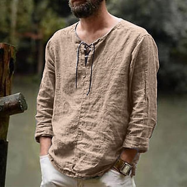 Tricouri cu mânecă lungă noi pentru bărbați, de primăvară și vară, modele fierbinți Amazon, bărbați europeni și americani, culori pure, la modă · Stoc disponibil