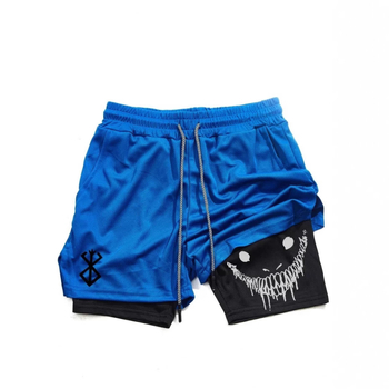 Dragon Ball seeria Ghostface lühikesed püksid suvisteks trükitud kahekihilisteks kahe-ühes meeste korvpallijooksu- ja vabaajarõivasteks koduseks spordiks