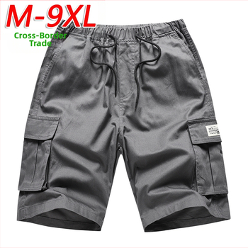 Pantaloni scurți cargo de dimensiuni mari pentru bărbați, îmbrăcăminte exterioară de camuflaj, sport, pantaloni casual cu cinci puncte, japonezi, coreeni și americani