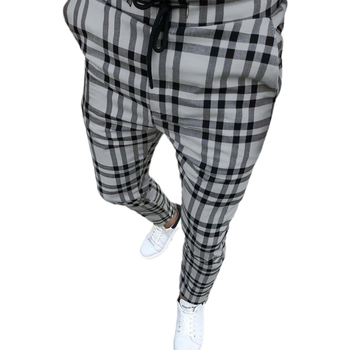 Pantaloni sport pentru bărbați, stil coreean, cu model animal, la modă, de înaltă calitate, stil business, slim fit