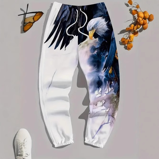 Pantaloni sport pentru bărbați, stil coreean, cu model animal, la modă, de înaltă calitate, stil business, slim fit