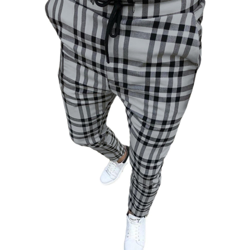 Pantaloni sport pentru bărbați, stil coreean, cu model animal, la modă, de înaltă calitate, stil business, slim fit